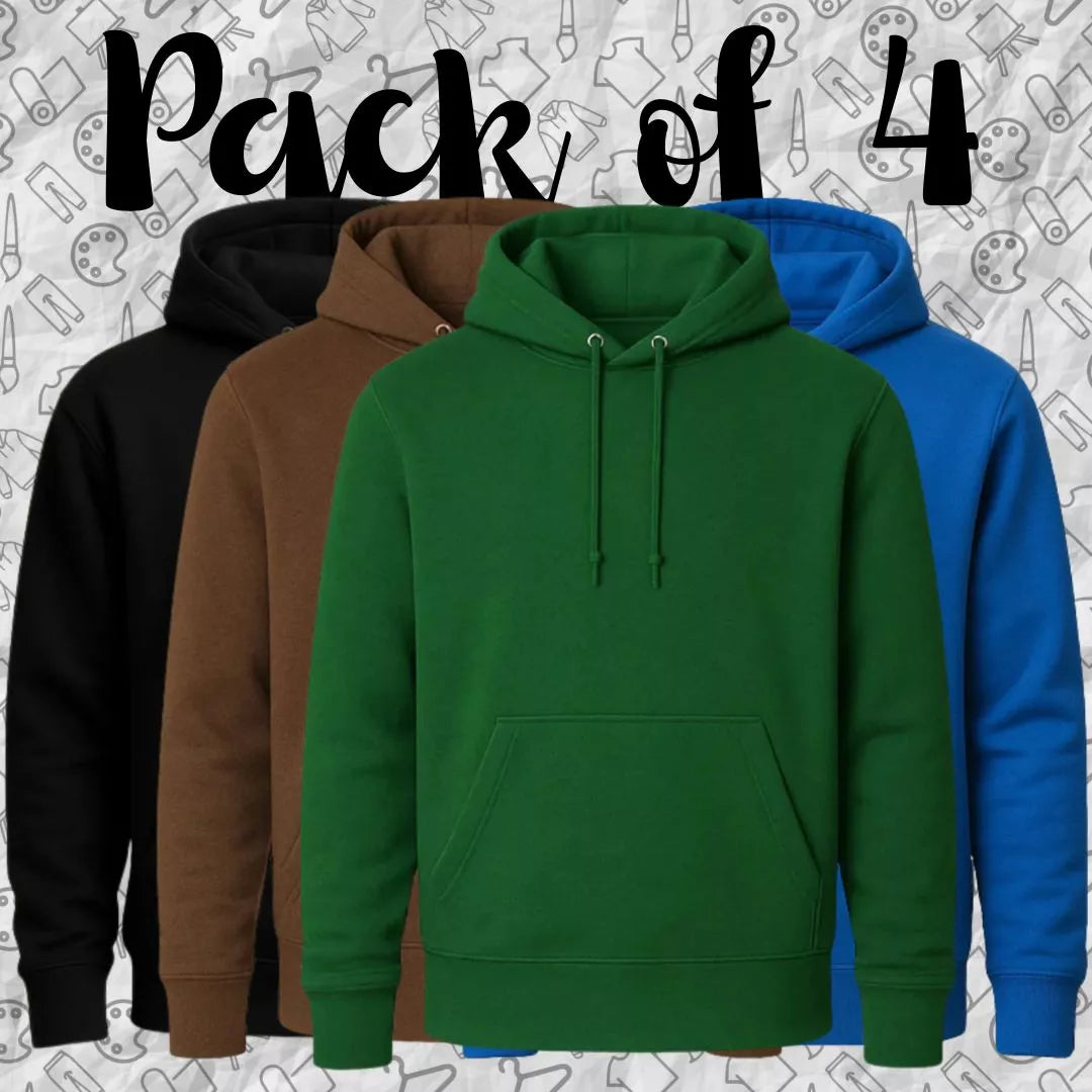 Pack of 4 | Basic Hoodie | Plain