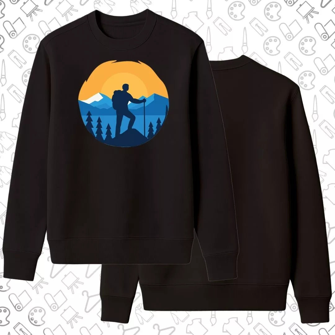 Basic Sweatshirt | Hiking In Sunset