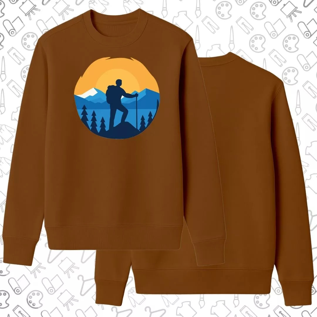 Basic Sweatshirt | Hiking In Sunset