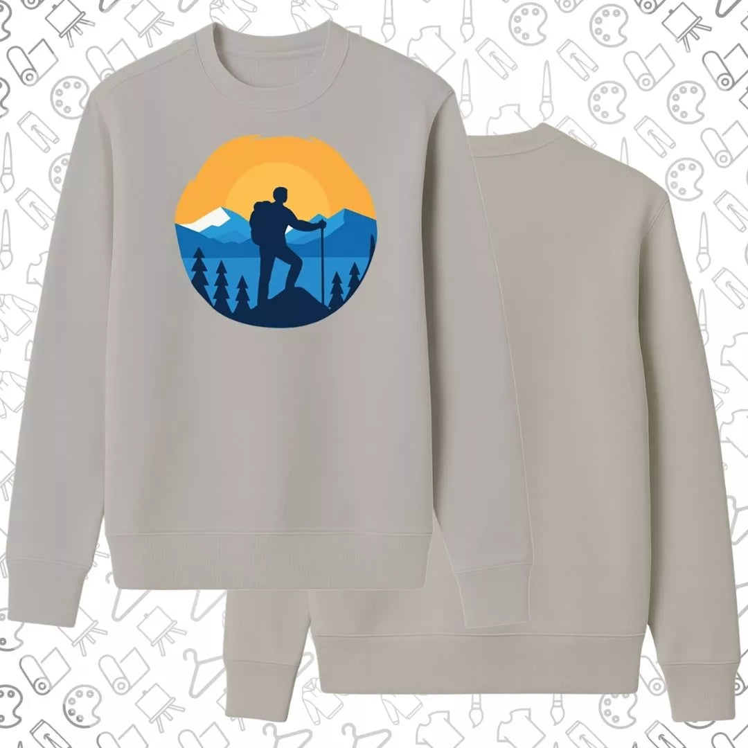 Basic Sweatshirt | Hiking In Sunset