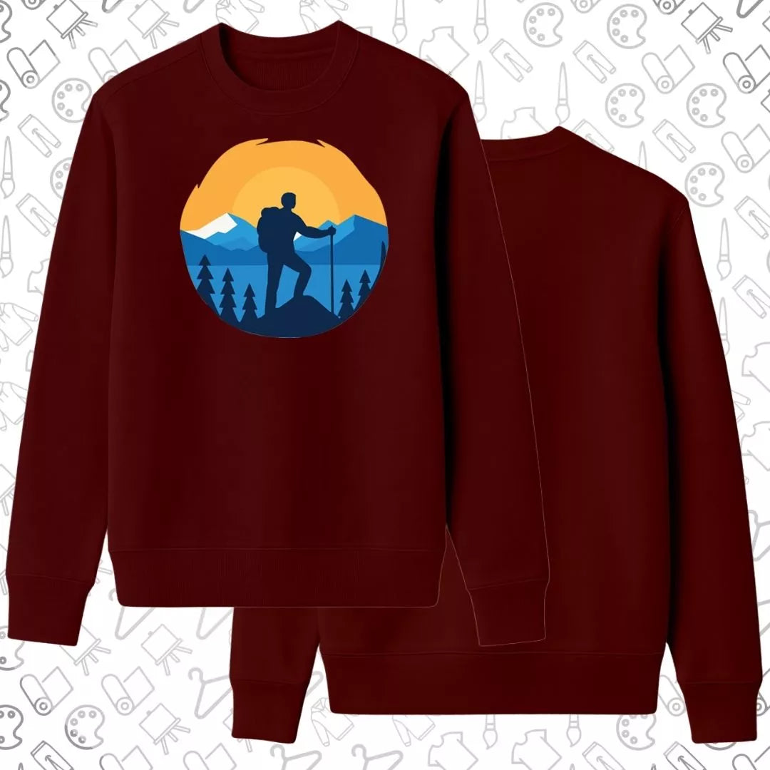 Basic Sweatshirt | Hiking In Sunset