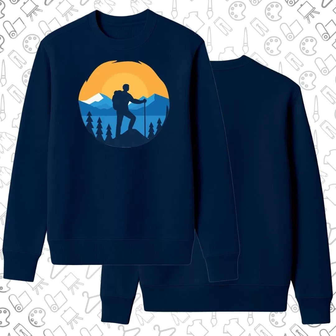 Basic Sweatshirt | Hiking In Sunset